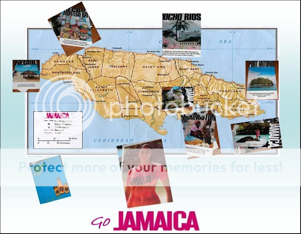 Rare! Out of Print Vintage Sintra Bronte Jamaica Tourist Travel Poster New