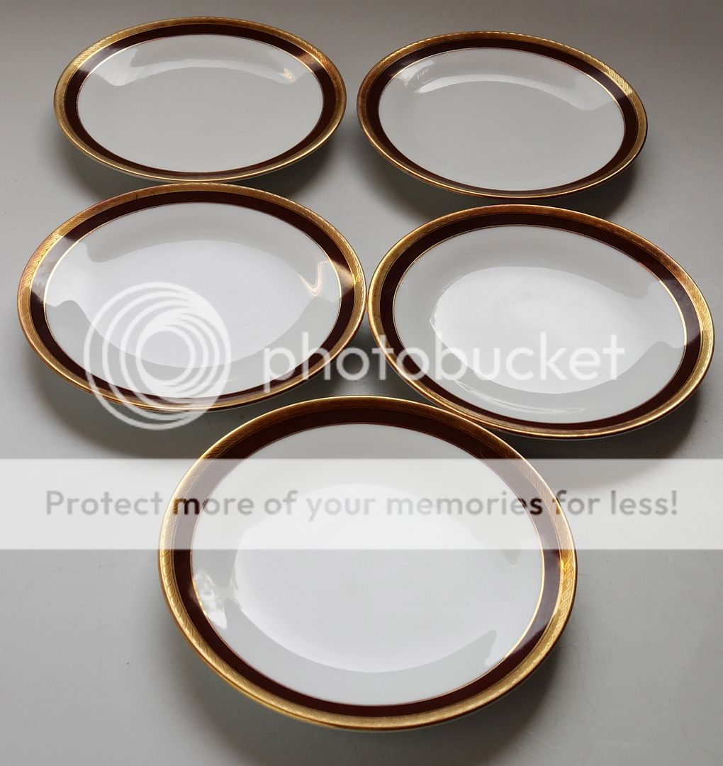 richard ginori italian 6 1/4" plates saucers lot of 5 fine