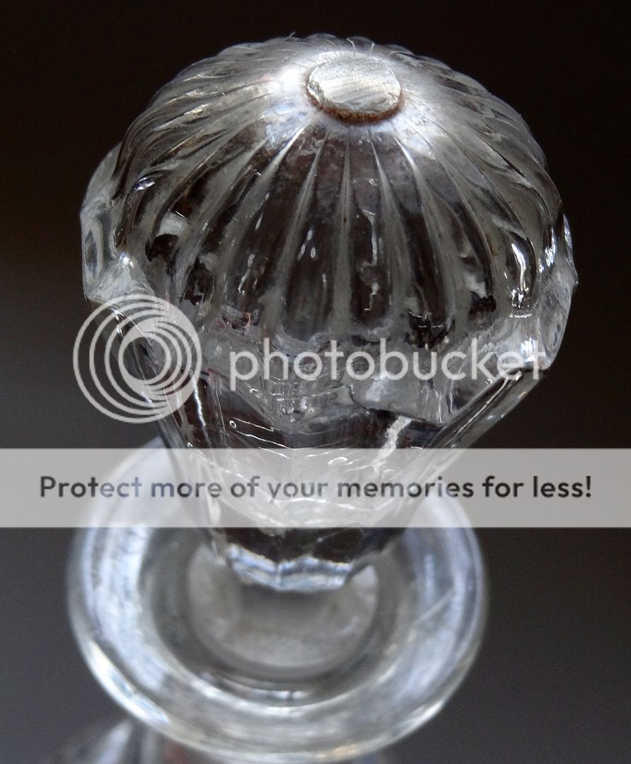 fine early american blown glass decanter original stopper pair